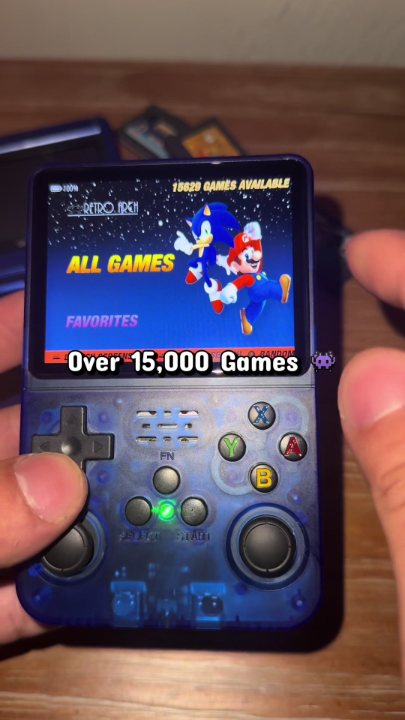 R36S retro handheld game console reference image