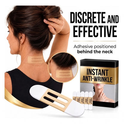 Invisible Neck & Jawline Lift Strips - Instant Contour Effect - 60 Strips + Hairstyle Guide