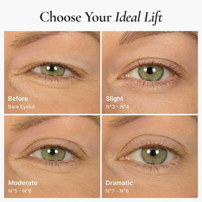 Invisible Eyelid Lift Strips for Hooded Eyes - Instant Eye-Opening Effect - 240 Strips + Tweezers
