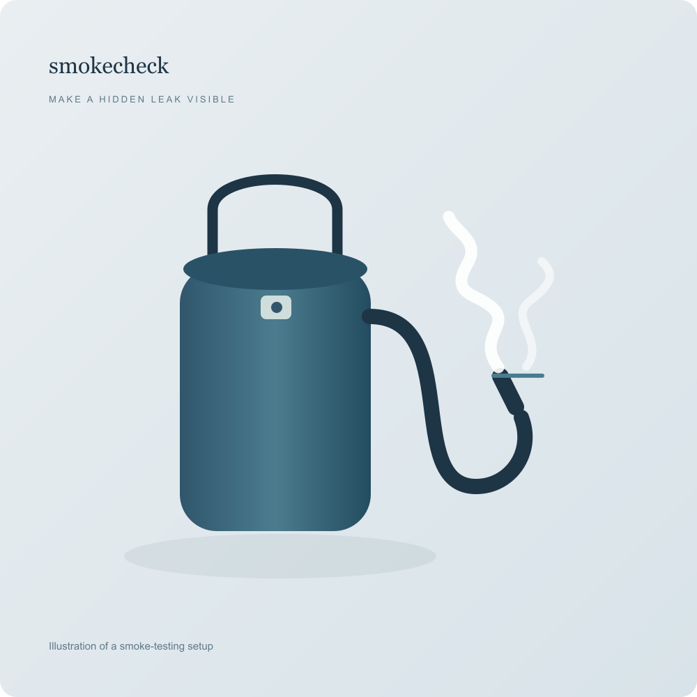 Smokecheck smoke-testing setup — illustration