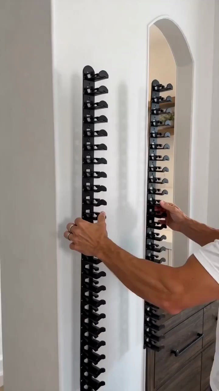 Adhesive wall hat organizer rack — product reference image