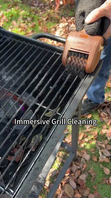 Electric rotating grill cleaning brush — product reference image