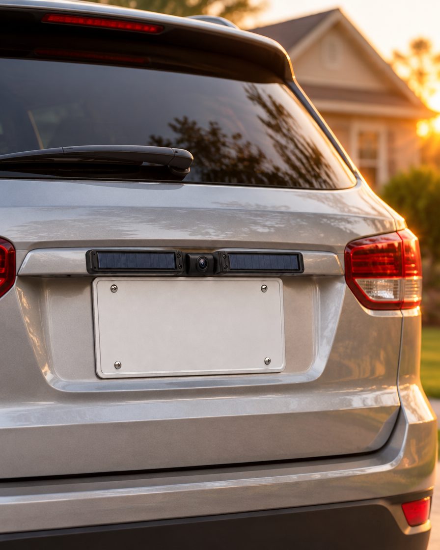 Sunview Solar wireless backup camera in use