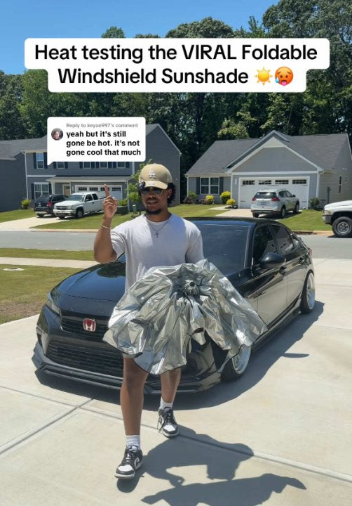 Foldable windshield sunshade umbrella reference image